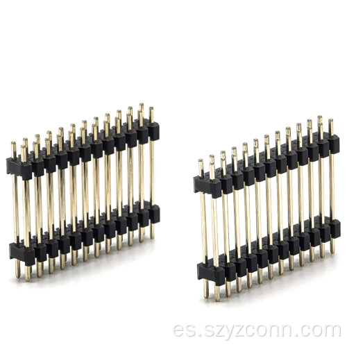 Conector del encabezado del pin de 2.0 mm dual fila recta